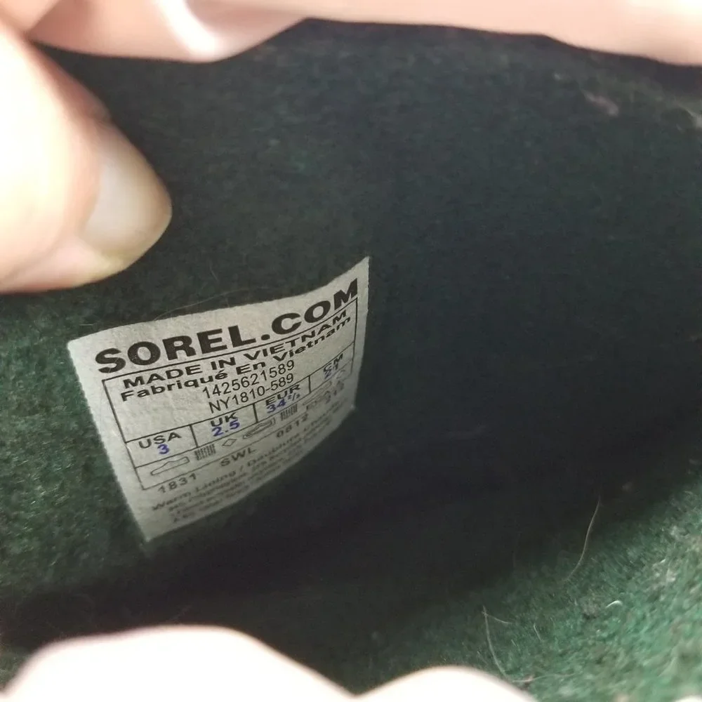 Sorel‎ Girls Sz 3 Pink Warm Winter Show Boots Insulated Waterproof